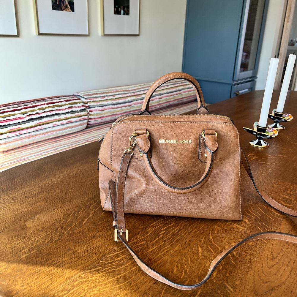Michael Kors Brown Leather Satchel